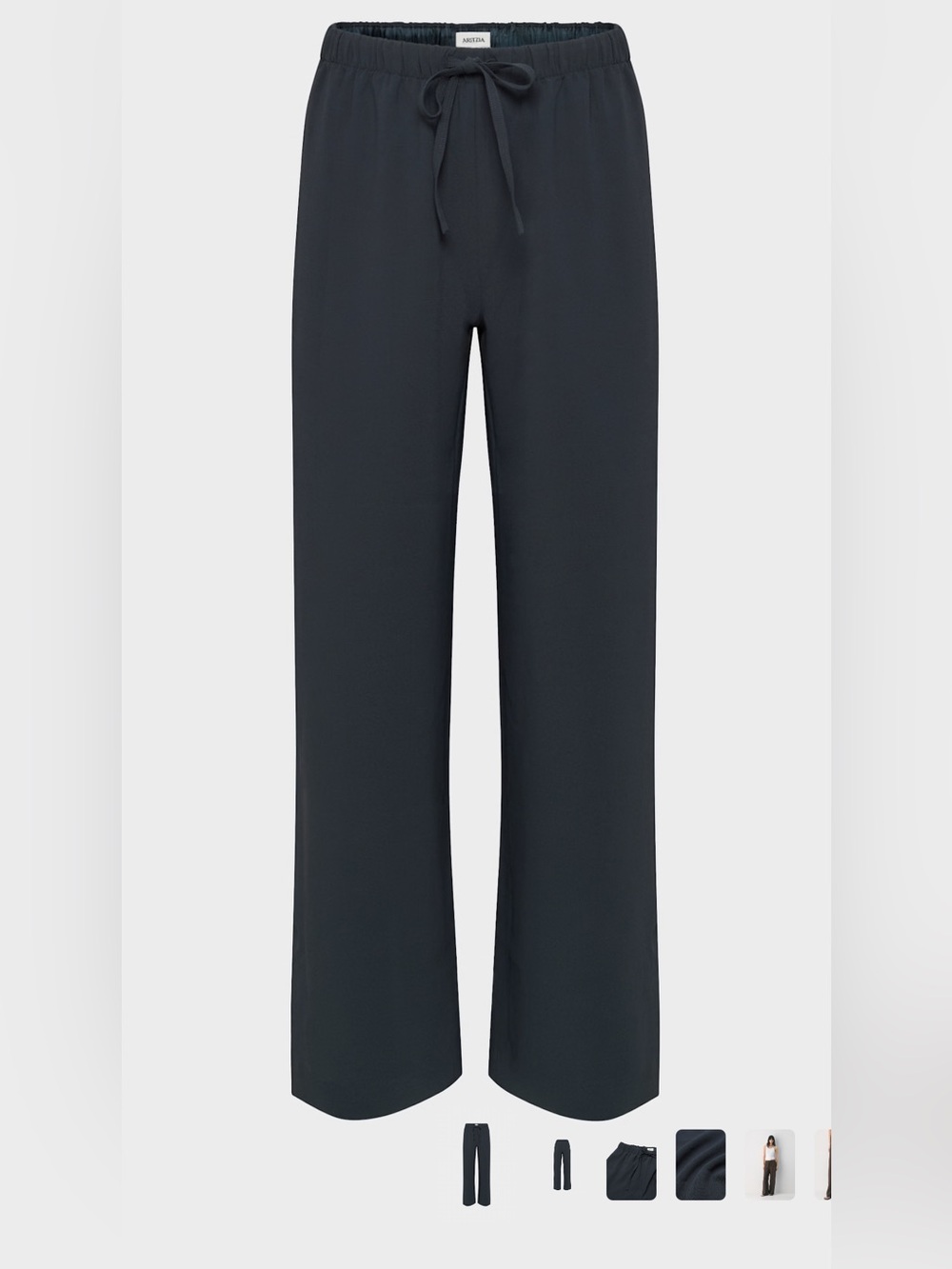 Aritzia Wilfred The lodge crepette pant navy